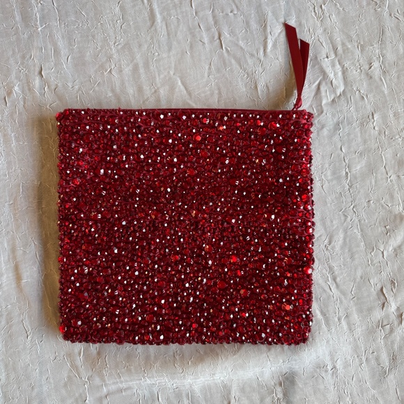 Banana Republic Ruby Red Jewel Clutch - Picture 4 of 10